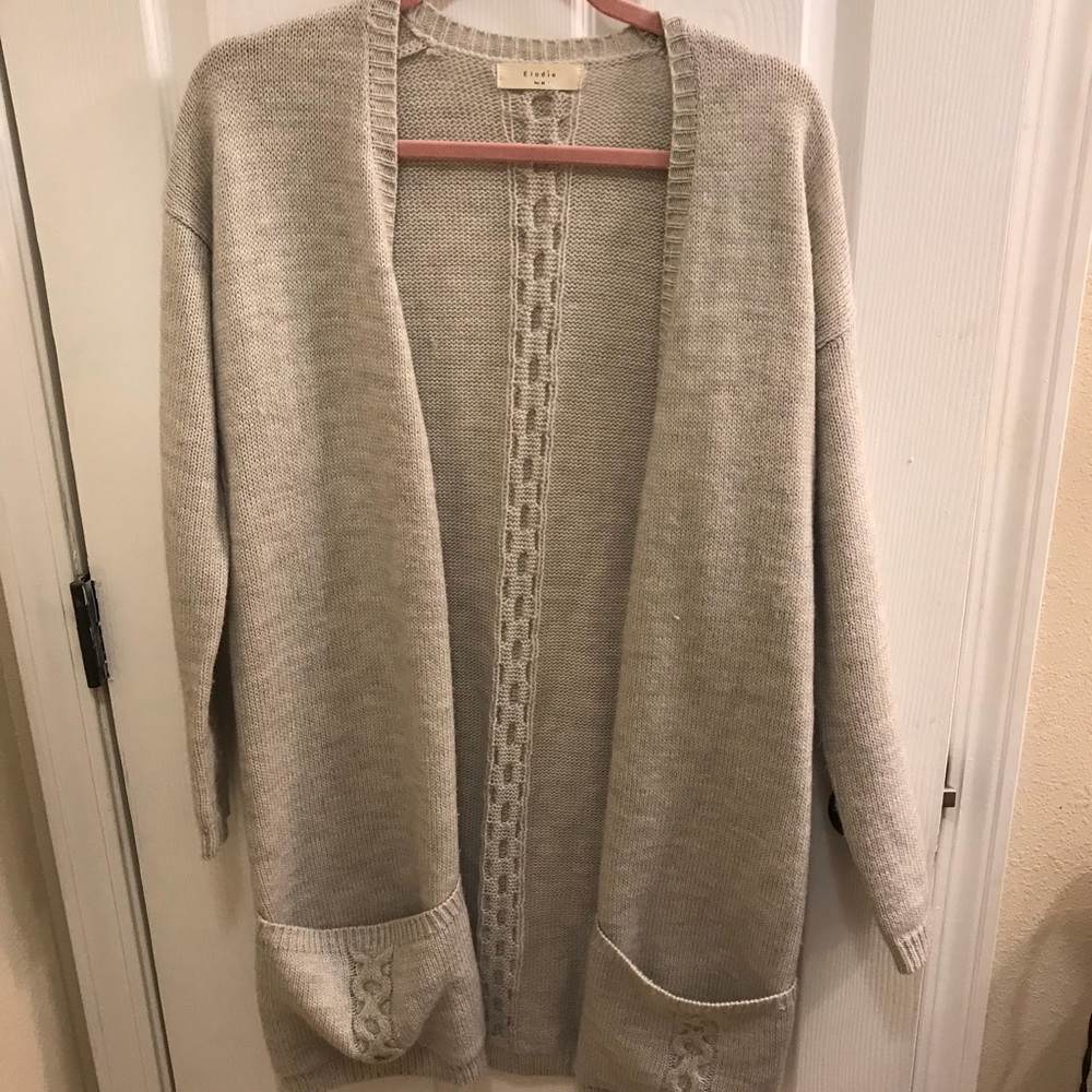 Elodie light Grey cardigan